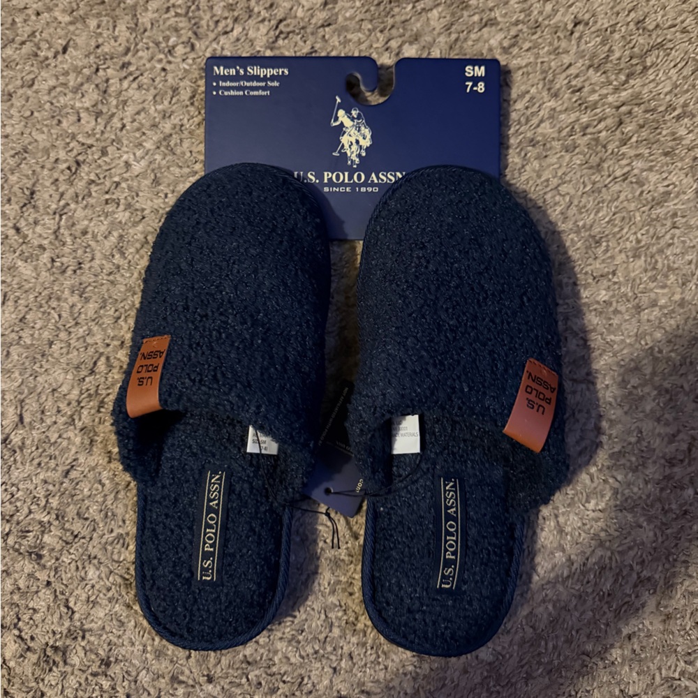 U.S. Polo Assn. Dark Blue Slippers